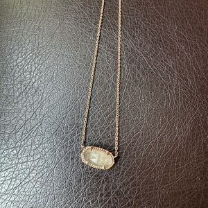 Kendra Scott Elisa rose gold necklace